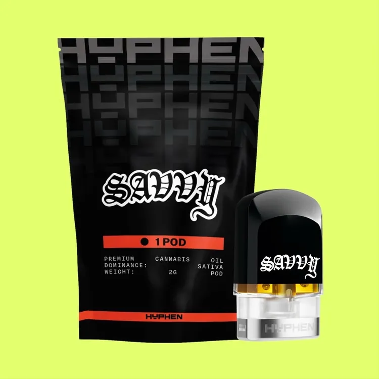 Savvy Hyphen Pod (no Battery) 2g Peaches And Cream Hybrid | Buy  Recreational Belleville, IL | Mystic Greenz