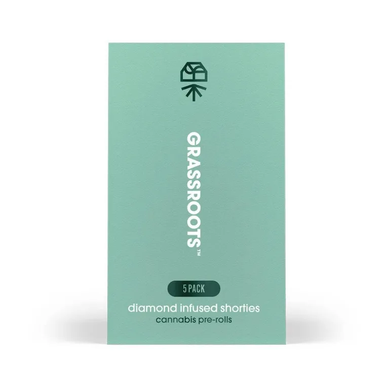 Grassroots Diamond Infused Pre Roll 5pk (2g) Tarts Hybrid | Buy