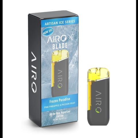 Airo Frozen Paradise Distillate Disposable Vape 2g Sativa | Buy  Recreational Lincoln, IL