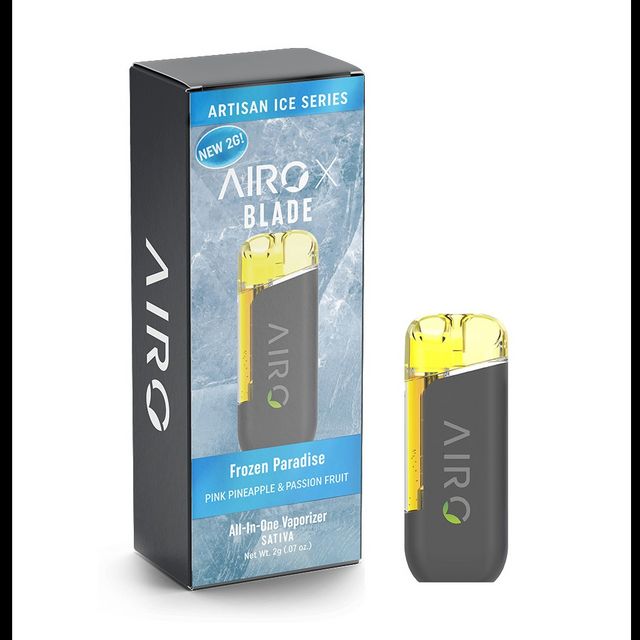 Airo Frozen Paradise Distillate Disposable Vape 2g Sativa | Buy  Recreational Lincoln, IL