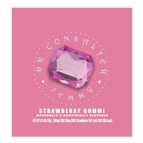 Doc c Strawberry 2:1 Thc:Cbg Gummy 1 Piece 100mg | 1120 Doc c Strawberry 2:1 Thc:Cbg Gummy 1 Piece 100mg | 1120